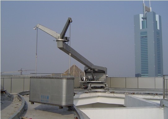 Rail Mounted Window Cleaning Platform Gondola with Capacity 200 - 300 kg