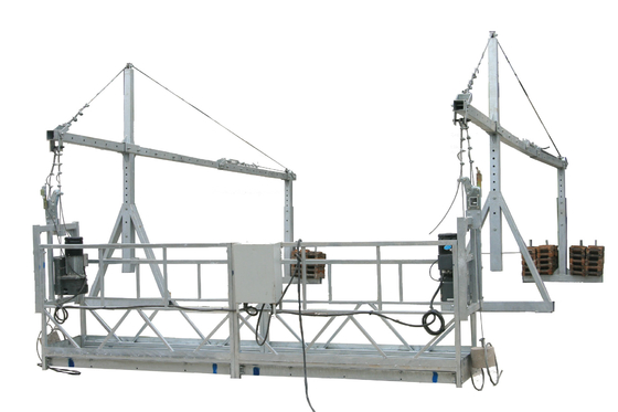 Mast Climbing Suspended Platform Cradle ZLP500 for Decoration , Cleaning