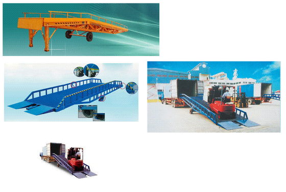 Warehouse Manual Mobile Loading Dock Levelers Adjustable Height
