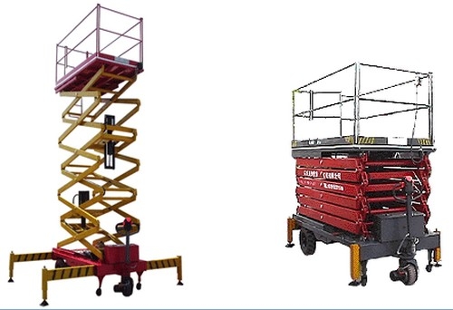 AC 220V 380V Electric Scissor Lift Aerial Work Platform with 1750 - 12000 mm