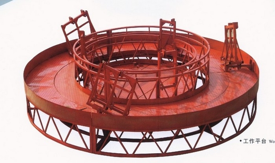 Safe Chimney Suspended Platform Cradle for Boiler , Barn Working