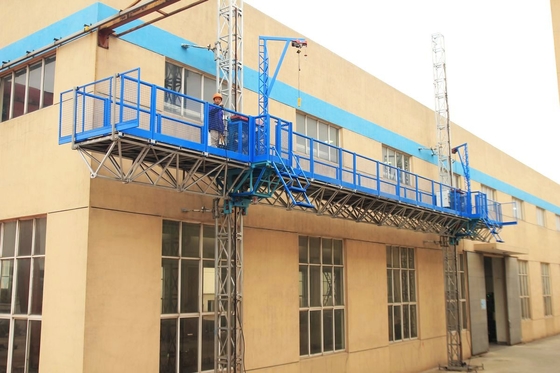 1000 kg Single Mast Climbing Work Platform for Working Height 100 m