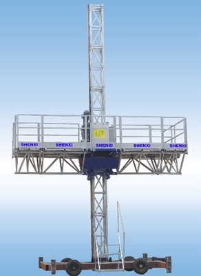 2×5.5 kW Power Single Mast Climbing Scaffold with Balance Device